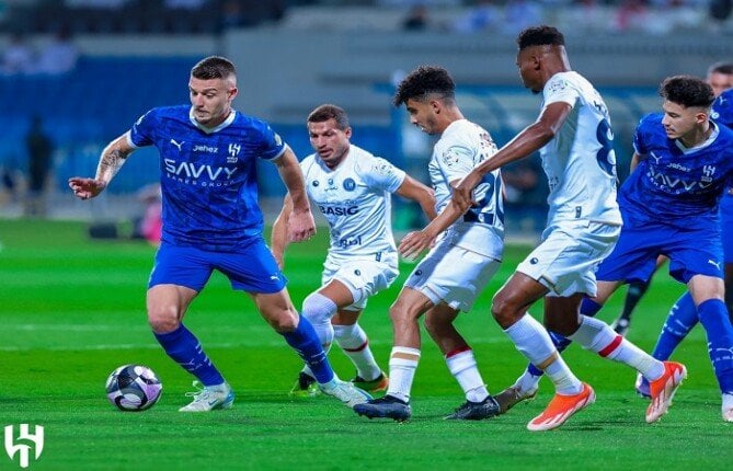 أهداف مباراة الهلال وضمك اليوم في الدوري السعودي والملخص «فيديو»