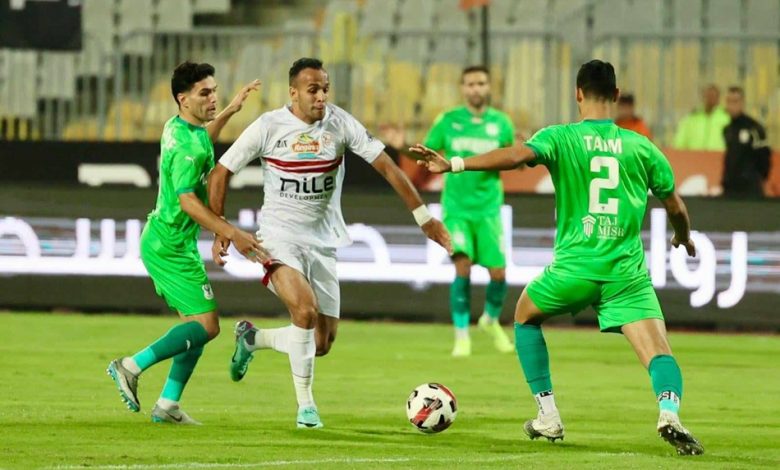 المصري يلدغ الزمالك بهدف في الشوط الأول