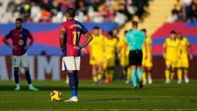 برشلونة يسقط في عٌقر داره أمام لاس بالماس بالدوري الإسباني «فيديو»