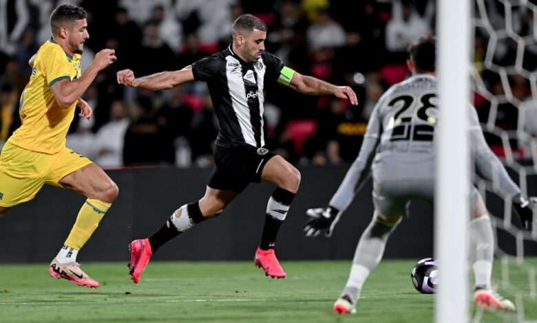 موقف عبدالرزاق حمدالله من مباراة الشباب والهلال في روشن