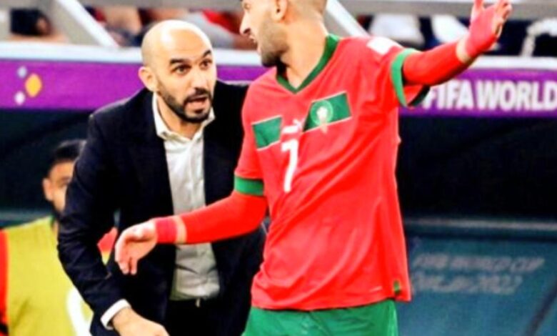 حكيم زياش يبلغ وليد الركراكي قرارا مهما يحسم تواجده مع المنتخب الوطني المغربي