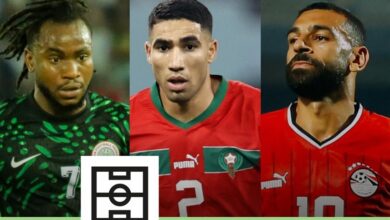 صلاح وحكيمي في التشكيل المثالي لأفريقيا